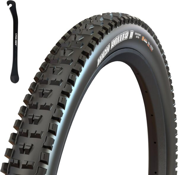 Maxxis High Roller II Mountain Bike Tire - 26" 27.5" & 29" - Bundle with Cycle Crew Tire Lever