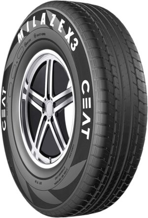 Ceat Milaze X3 155/65 R13 73T Tubeless Car Tyre, Black