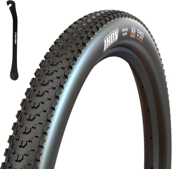 Maxxis Ikon Mountain Bike Tire - 26" 27.5" & 29" - Bundle with Cycle Crew Tire Lever