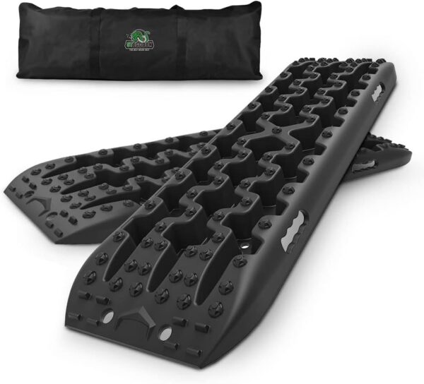 STEGODON Traction Boards Off-Road Recovery Boards Tire Ladder 4WD Traction Mats for Truck,Mud,Snow,Sand(Black)