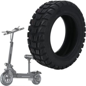 Tbest E Scooter Solid Rubber Tyres 11 Inch 100/65-6.5, 90/65-6.5 Inches, 90/65-6.5 Tyres, 90/65 6.5 Tubeless Tyres, 11 Inch Tubeless Tyres, 90/656.5 Vaumrad Wear-Resistant, Thickened