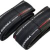 Vittoria Corsa Control G2.0 700x25C Clincher Bicycle Bike Tire 320TPI, Black, 2 Tire, VT2094