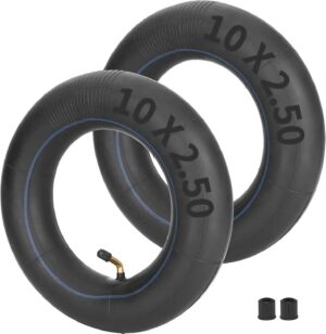 First Pro 2-Pack 10x2.50” Inner Tubes replacement for 10-Inch Electric Scooter, Compatible with 36V/48V 400W-800W Hub Motor, TR87 Angled Stem, Off-Road Ready for E10 Electric Scooter Tires