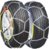 BGSFF Snow Chains For Tyres,Winter Snow Chains For Car Wheel Tyre's Tire Traction Chain Car Off-road Van SUV Portable Car Anti-skid Emergency Snow Tyre Chains,195/50 R15