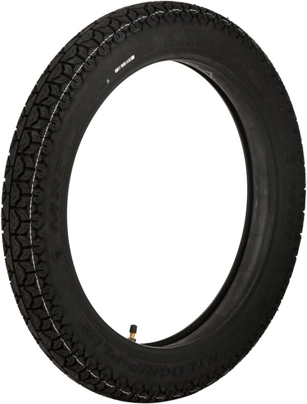 MRF Nylogrip PLUS 3.00-17 50N Tube-Type Bike Tyre, Rear