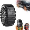 2024 Reusable Anti Snow Chains, Zip Tie Snow Chains for Car Tires, Portable Snow Tire Chains, Anti Skid Snow Chains Car Winter Tire Wheels Chain, Snow Chains for Car (B-8pcs)