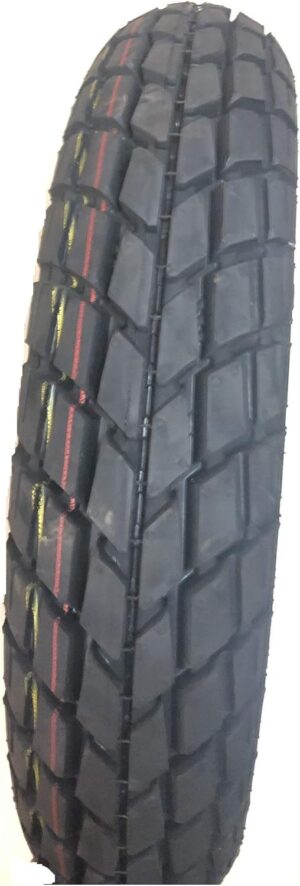 MRF Mogrip Moto-D 90/100-10 53J Tubeless scooter Tyre, Rear |Rim - 17 inches| | Section width - 90 millimeters