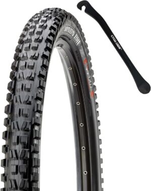 Maxxis Minion DHF or DHR II 24' 26' 27.5' & 29' Mountain Bike Tire Bundle with Cycle Crew Tire Lever