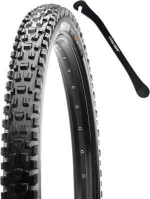 Maxxis Assegai Mountain Bike Tire - 27.5" & 29" - Bundle with Cycle Crew Tire Lever