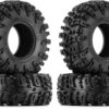 INJORA 1.3 Tyres - S5 Swamp Claw Terrain Tyres 70 x 27 mm for TRX4M SCX24 1/18 1/24 RC Crawler Car