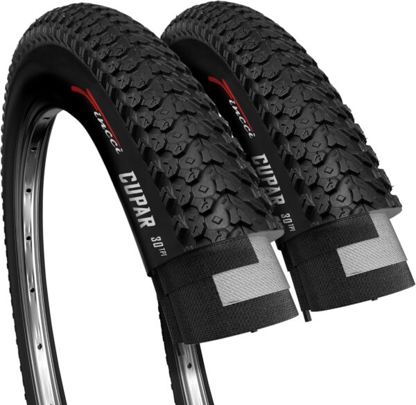 Fincci 26 x 2.125 Bike Tyre 57-559 Foldable 26 inch Mountain Bike Tyre for MTB Hybrid City Bike Bicycle Cycle