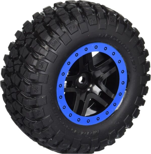 Traxxas 5883A BF Goodrich Mud Terrain Tires, Pre-Glued on Split Spoke Wheels (Pair)