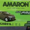 Amaron 125D31R 95Ah Maintenance Free Car Battery, BY-125D31R-AMR, 125D31R 95Ah Battery