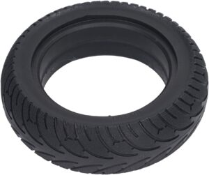 Cryfokt 10 Inch Tire, Grooved Excellent Traction 10 X 3.0 Scooter Tire PU Tubeless Tire for Electric Scooter, and Comfortable Tires on Tire Replacement