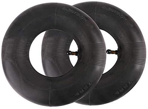 CHJIEJIE Bestlymood 2-Piece Inner Tube Tyre 4.10/3.50-4 Inch for Sack Truck, Hand Cart, Garden Cart, Lawn Mower, Replacement Tube 4.10-4