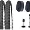 KENDA Set: 2 x K50 Bicycle BMX Tyres 20 x 2.125 + Tubes Schrader Valve 20 Inch