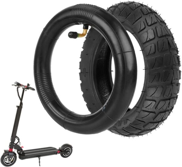 VOLOHAS 8.5 x 3 Replacement Wheels Outdoor and Indoor Tyres for Zero 9/VSET 9/9+/Inokim Light 2 Electric Scooter 8 1/2 x 3 Thickened Front and Rear Tyres Replacement (1 Set Inner Tube + Outer Tyres)