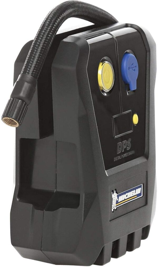 Michelin Digital Micro Tire Inflator 12264 WITH Digital Tire Pressure Gauge with Key Ring 12290