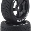 ARRMA Dboots Hoons 42/100 2.9 Belted Rc Tires with Foam Inserts, Mounted On 5-Spoke Black Wheels (Set of 2): ARA55062