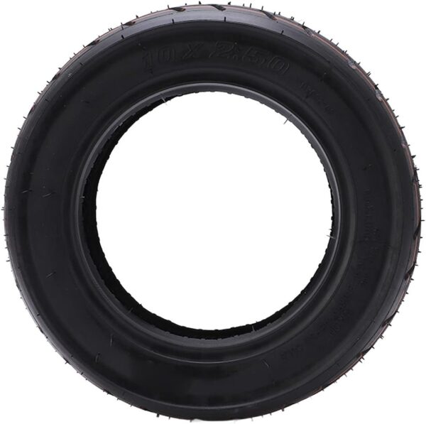 Keenso Electric Scooter Rubber Tyre, 10 x 2.5 Explosion-proof Tubeless Electric Scooter Tyre for Off-Road Racing Electric Scooter