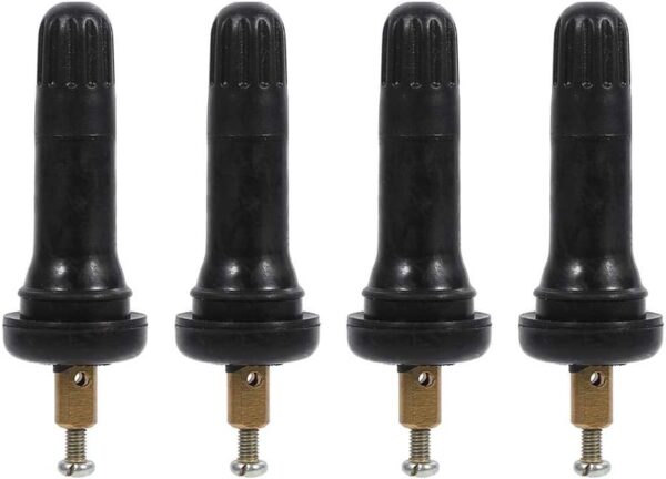 Keenso 4 pcs Snap In Tire Valve Stems Tyre Pressure Monitoring System TPMS Sensor Valve Stem