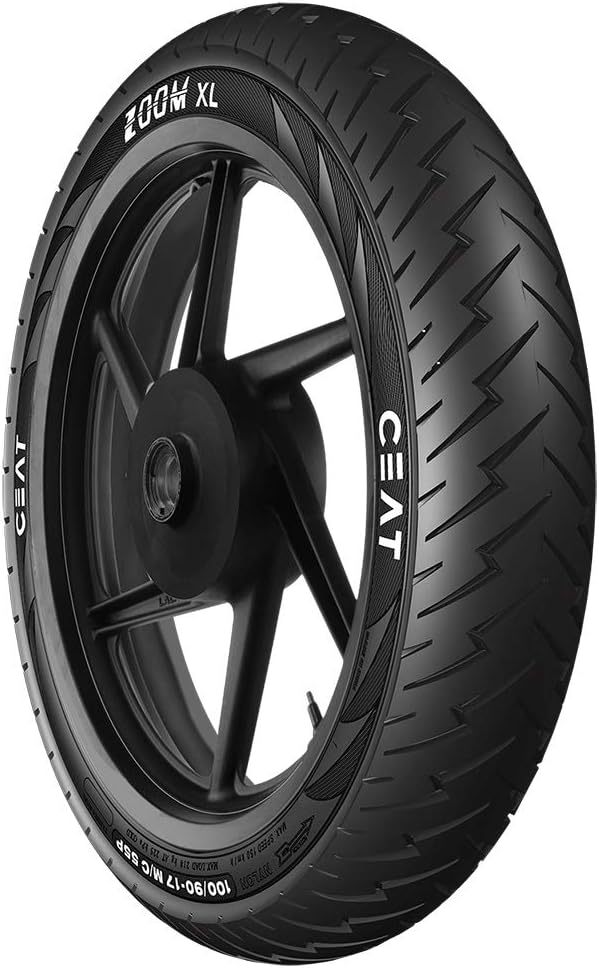 Ceat Zoom XL 110/80-17 57P Tubeless Bike Tyre, Rear