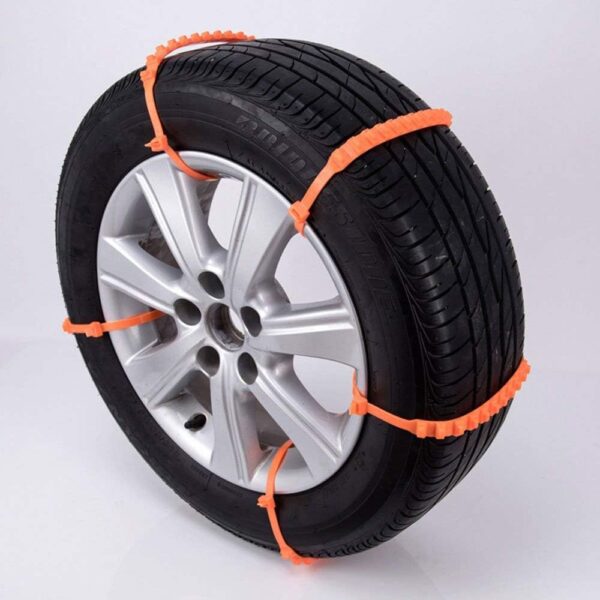 KDKDA 20 Pcs Tire Chains Turf Snow Tire Chain Anti-Slip Chains for Car Truck SUV Emergency Security Winter Driving Adjustable Zip-tie