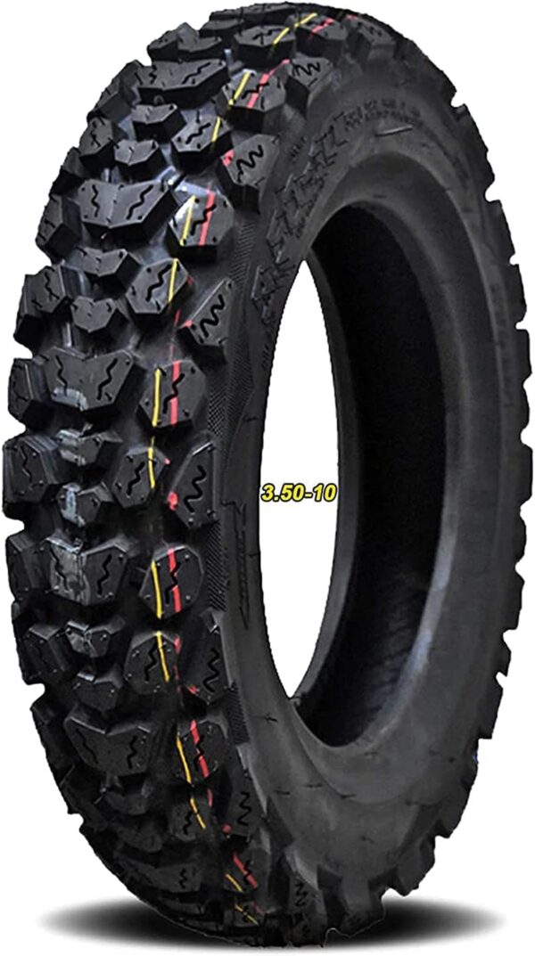 Electric vehicle tires 3.50-10 Scooter Tire Tubeless Offroad Street Tyre 3.50x10 All Terrain Tyre Scooter Tire for Motorcycle Moped & Electric Scooter Front or Rear