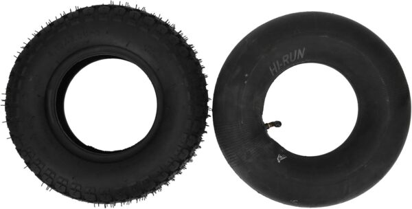 EFFACER 4.10/3.50-6 Tyres, Inflatable Wheel Rubber Tyres 4.10/3.50-6 Tyres for Lawn Mowers for Trolleys for Yard Trailers for Snow Blowers