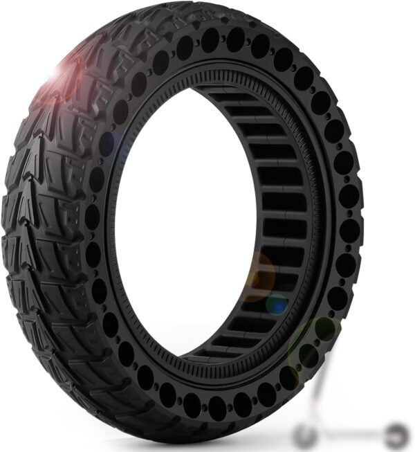 Monuary 1 x E Scooter Tyre 10 x 2.50-6.5, Solid Rubber Tyres 60/70-6.5, Tyre 10 x 2.5 Solid Rubber for E Scooter Ninebot G30/G30D/G30E/G30LP/G30 Max