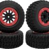 GLOBACT OGRC 4Pcs RC Wheel Set RC Tires for Traxxas 1:10 Slash 4x4 Short Course Truck Tires Wheel