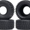 WONFAST 4PCS 135mm All Terrain Rubber Tires RC Tyres Set Compatible with 1/7 Short Course Truck Slash TRAXXAS UDR Unlimited Desert Racer RC Car (Tire)