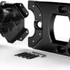 TeraFlex 4838150 JK/JKU Alpha Hinged Carrier & Alpha HD Adjustable Spare Tire Mounting Kit-Complete, black