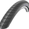 SCHWALBE - Big Apple Hybrid and Touring Wire Clincher Bike Tire | Multiple Sizes | Performance Line, RaceGuard | Black or Black/Reflective