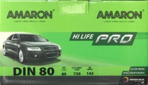 Amaron HI LIFE PRO Car Battery 12V 80AH Din80 58014 58039 94R-72