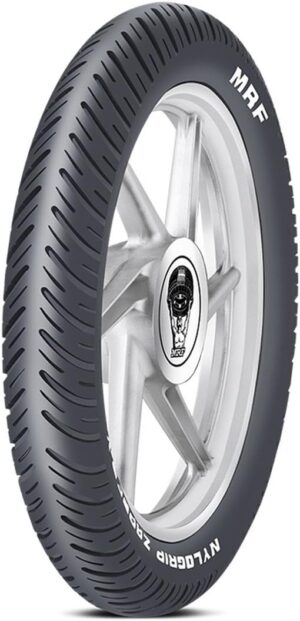 MRF Nylogrip Zapper-Y 130/90-15 66P Tube-Type Bike Tyre, Rear