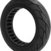 BROLEO Solid Tire, 10 X 2.5in Anti Explosion Anti Skid Rubber Electric Scooter Solid Tires Replacement, Electric Scooter Tubeless Tyre Replacement Front Rear Tires for Ninebot G30