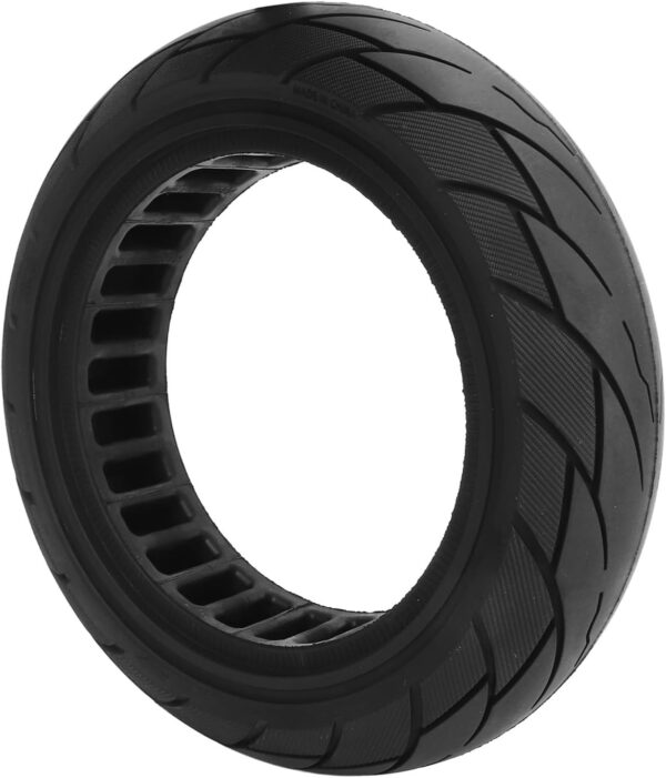 BROLEO Solid Tire, 10 X 2.5in Anti Explosion Anti Skid Rubber Electric Scooter Solid Tires Replacement, Electric Scooter Tubeless Tyre Replacement Front Rear Tires for Ninebot G30