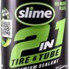 Slime 10193 Tire and Tube Sealant Puncture Repair Sealant, 2-in-1, Premium, Prevent and Repair, suitable for non-highway Tires and Tubes, Non-Toxic, Eco-Friendly, 16oz bottle