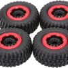 Goolsky 4Pcs AUSTAR AX-3009 High Performance 108mm 1/10 Short Course Truck Tyres with Wheel Rim for All Terrain