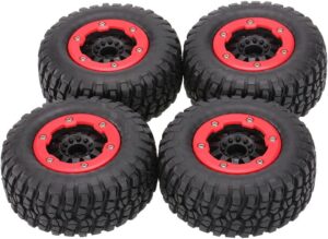 Goolsky 4Pcs AUSTAR AX-3009 High Performance 108mm 1/10 Short Course Truck Tyres with Wheel Rim for All Terrain