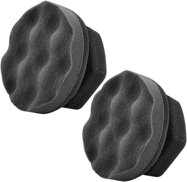 IPELY 2 Pack Large Tire Dressing Applicator Pad, Durable and Reusable Hex-Grip Tire Detailing Tool for Applying Tire Shine