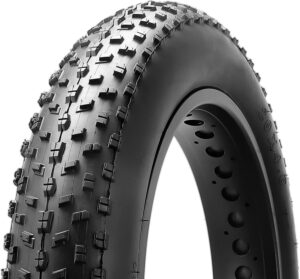 MOHEGIA Fat Tire,20/26 x 4.0 inch Fat Bike Tire,Folding Bead Electric Bike Tires,Compatible Wide Mountain Snow Bicycle