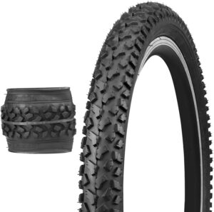 ZUKKA Bike Tire 20/24 Inch Mountain Bike Tire 20/24x 2.125 Folding Bicycle Tires for Kids Bike Mountain Bike BMX Bike