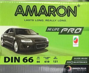 AMARON CAR BATTERY 12V 66AH DIN66