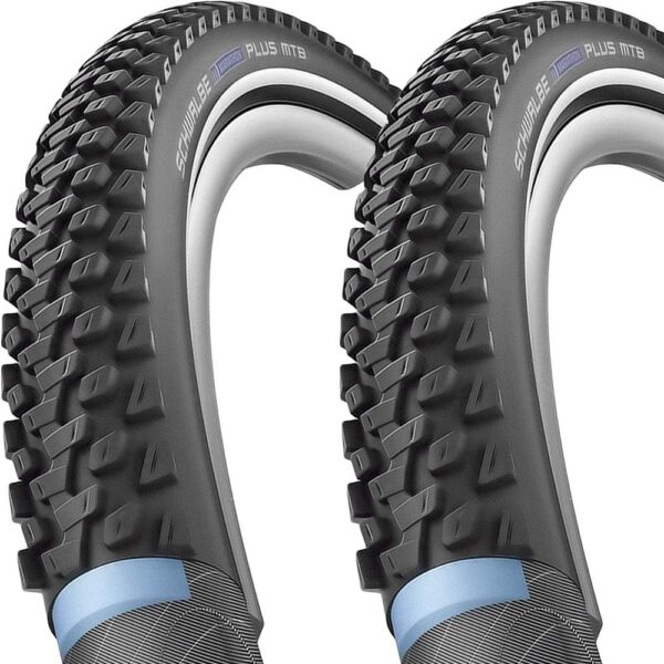 Schwalbe Marathon Plus MTB HS468 Bicycle Tyres, 29 x 2.25, 57-622, TS Reflex Per.SG DC, Pack of 2