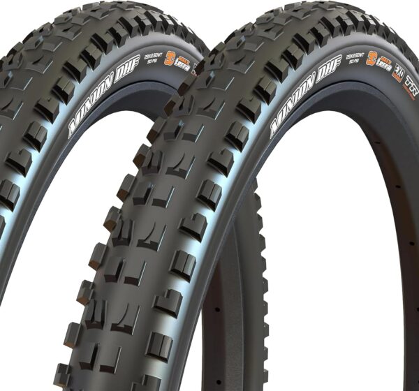 Maxxis Minion DHF - 29x2.50 - Mountain Bike Tire, 3C MaxxGrip with EXO+ Puncture Protection, Tubeless Ready, E25, 63-622 - 2 Pack