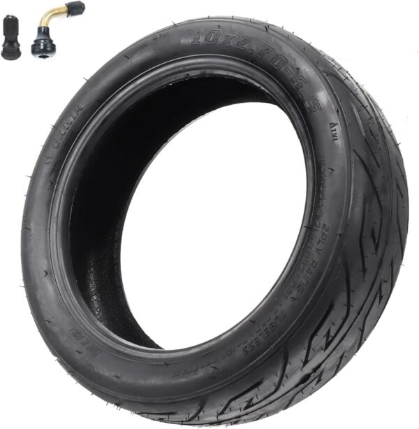 Relibupdater 10x2.70-6.5 Tubeless Tire, Vacuum Tyres for 10 Inch Scooter Wheel, 70/65-6.5 Electric Scooter Tires Wear-Resistant Thickened Balance Scooter Wheels Replacement parts