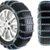 Metal snow chains, Car Snow Chains, Anti-skid Adjustable Tire Chainsmergency Solution Traction Chains (Size : 215/75R15)