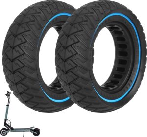 ulip 8.5x3 Full Scooter Front & Rear Wheels Tyre Replacement for Zero 8 Zero 9 VSETT 8 VSETT 9 PRO Kugoo X1 Kugoo Kirin G2 Pro Scooter 8 1/2x3.0 Off Road Solid Tyres (Pack of 2)